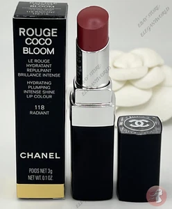 Chanel Rouge Coco Bloom Hydrating Plumping Intense Shine Lipstick - 118 RADIANT - Picture 1 of 4