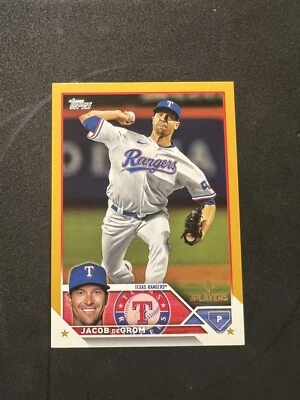 2023 Topps Jacob DeGrom #48 Gold /50 - Image 1 of 2
