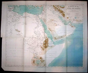 1886 Reclus map ARABIA AND NORTHEASTERN AFRICA, #4 - Picture 1 of 1