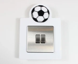 Football Ball Light Switch Surround Long Lasting 3D Solid Plastic Acrylic - Picture 1 of 16