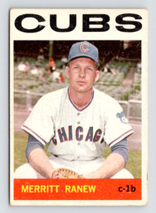 1964 Topps / #78 Merritt Ranew / Chicago Cubs / Raw Vintage Card