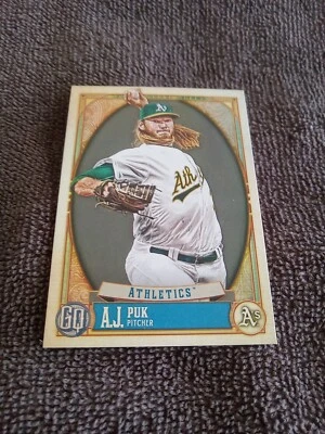 2021 Topps Gypsy Queen AJ Puk Oakland Athletics Base And Black&White 05/50 #183 - Image 1 of 4
