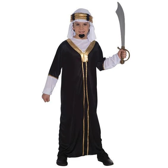 BOYS SULTAN WISE MAN KING ARAB ARABIAN SHEIK FANCY DRESS COSTUME - Image 1 of 1