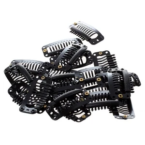 20pcs Black Nine-tooth Clip for hair extension snap clip for DIY9263 - Picture 1 of 6