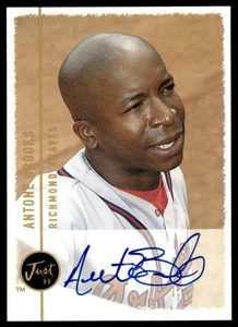 1999 Just Minors #NNO Antone Brooks Autographs Richmond Braves - Picture 1 of 2