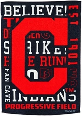 Cleveland Indians Guardians Premium Double Sided Banner House Flag, Fan Rules... - Image 1 of 2