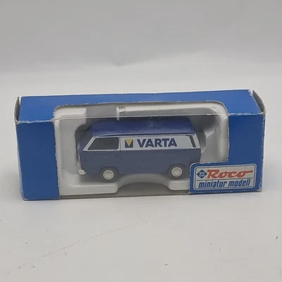Vintage Roco Miniature Modell Volkswagen Type 2 "Varta" Livery 1:87 Scale Nº2011 - Image 1 of 4
