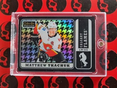 2018-19 Matthew Tkachuk Platinum /25 Houndstooth O-Pee-Chee Florida Calgary #R37 - Image 1 of 2