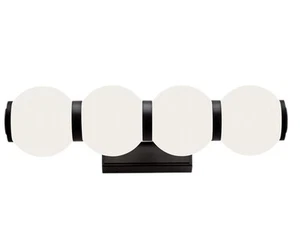 Norwell Lighting 8180-MA Celeste 4 Light 6"W LED Vanity Light - Black - Picture 1 of 5