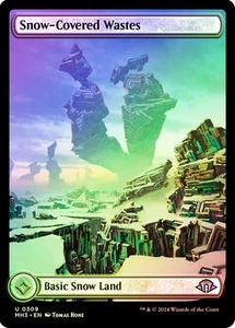 Magic The Gathering MTG SNOW-COVERED WASTES FULL ART FOIL Modern Horizons 3 NM - Picture 1 of 1