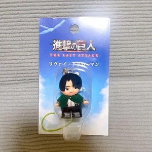 Attack on Titan Kewpie figure strap key chain Levi mascot anime Japan m641 - Picture 1 of 6