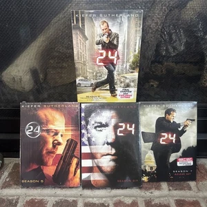 New & Sealed: 24 Series Seasons 5-8 DVD 5,6,7,8 Kiefer Sutherland Brand New! - Picture 1 of 10