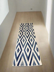 Nourison Whimsical Collection 2'x6' Blue/Ivory Runner Rug FFE258-504 - Picture 1 of 4