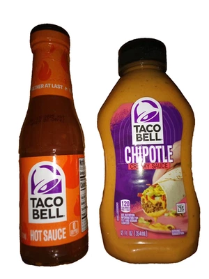 🔥Salsa picante Taco Bell - Chipotle cremoso picante - Lote de 2 condimentos 🌶️ Foto 1 de 4