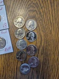 23 Beautiful Vintage 1968 S BU Washington PROOF STRUCK Quarters. UNCIRCULATED - Picture 1 of 4