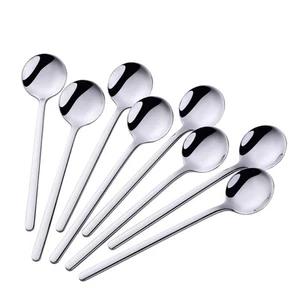 Stainless Steel 18/10 Demitass Espresso Teaspoons Set of 8 Silver Espresso - Picture 1 of 7