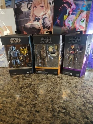 Лот товаров с Фигурками Star Wars Black Series The Mandalorian and Grogu Arvala-7 Sabine Wren - Изображение 1 из 4