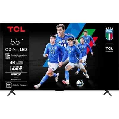 TCL C6KS 55" 4K HDR Premium Smart Google TV - 55C6KSUK - Image 1 of 4