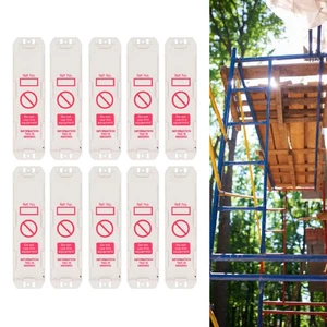 10Pcs Scaffold Status Holder Plastic For Safety Inspection Do Not Use - Picture 1 of 22
