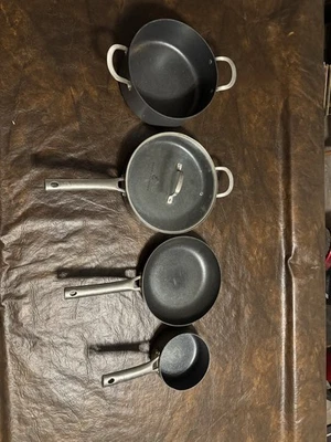 Emeril Forever Cookware Lot Of 4 – Fry Pans & Saucepans Missing Lids - Image 1 of 4