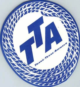 LAZO ETIQUETA EQUIPAJE ETIQUETA TRANS TEXAS AIRWAYS RUTA DE LOS STARLINERS DE COLECCIÓN - Imagen 1 de 1