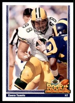1991 Upper Deck High Series Esera Tuaolo . Green Bay Packers #635 - Image 1 of 2