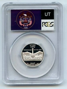 2007 S 25C Silver Utah Quarter PCGS PR70DCAM - Picture 1 of 2