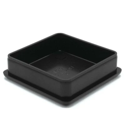 OUTWATER PLASTICS Tube Caps fit 1 3/4" x 14 ga. square tube ABS Black Plastic sold in lots of 4 ea