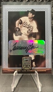 TOMMY JOHN autograph 2005 Donruss Greats card 83