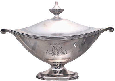 Gorham Sterling Silver Gravy Sauce Boat/ Tureen With Handles And Finial • 633.35$