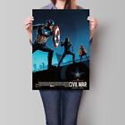 Captain America Civil War Poster 2016 IMAX Movie Wall Art 16.6 x 23.4 in (A2)