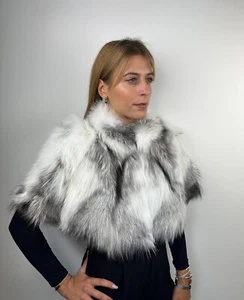 Fur Stole, Fox Fur Shawl, Fur Wrap, ONE SIZE - Picture 1 of 8