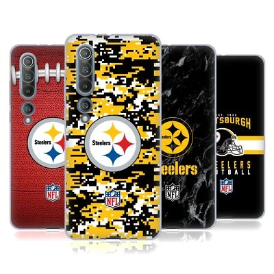 FUNDA OFICIAL DE GEL SUAVE CON GRÁFICOS DE LOS PITTSBURGH STEELERS DE LA NFL PARA TELÉFONOS XIAOMI. Foto 1 de 4
