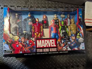 Marvel Titan Hero Series Mega Collezione Ironman Spider-Man Thor Capitan America - Foto 1 di 2