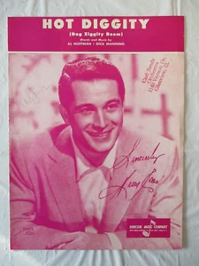 Hot Diggity (Dog Ziggity Boom) Sheet Music Perry Como 1956 Roncom Music Co. - Picture 1 of 3