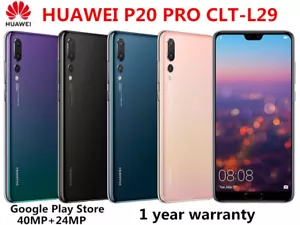 HUAWEI P20 PRO CLT-L29 128GB 256GB 4G LTE Android Global Smartphone New Sealed - Picture 1 of 17