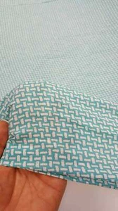 Rayon Challis Fabric By The Yard Mint And White Summer Dress Clothing  - Picture 1 of 7