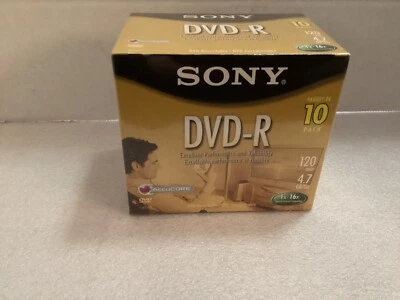 SONY DVD-R GRABABLE 10 PACK 120 MINUTOS NUEVO PRECINTADO Foto 1 de 4