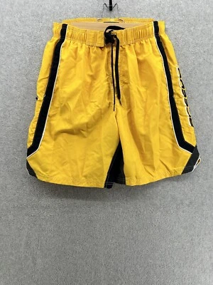 Мужские шорты Speedo плавки однотонные желтые размер большой шнурок с подкладкой - Изображение 1 из 4