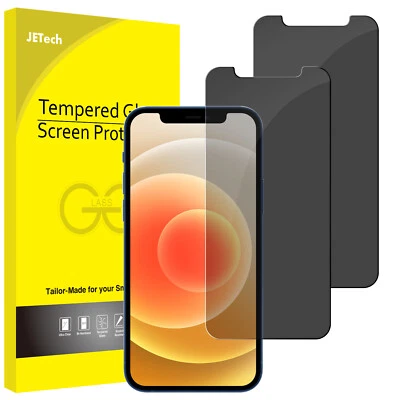 JETech Tempered Glass Screen Protector for iPhone 12 11 Pro X XR XS Max, 2-pack - Image 1 of 2