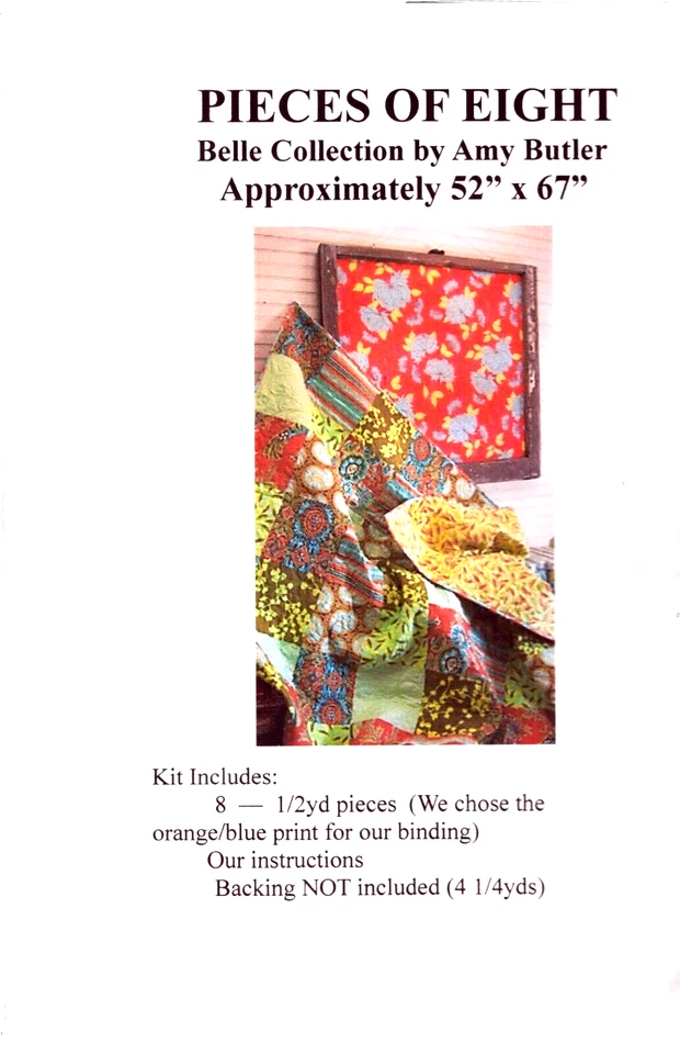 Pieces Of Eight by Amy Butler ~ PATTERN ONLY THIS IS NOT A KIT! ~ 52X67" - Image 1 of 3
