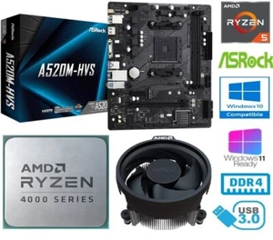 PACCHETTO AMD RYZEN 5 4500 - 6 CORE - GIGABYTE B450M-DS3H SCHEDA MADRE - 8 GB RAM - Foto 1 di 9