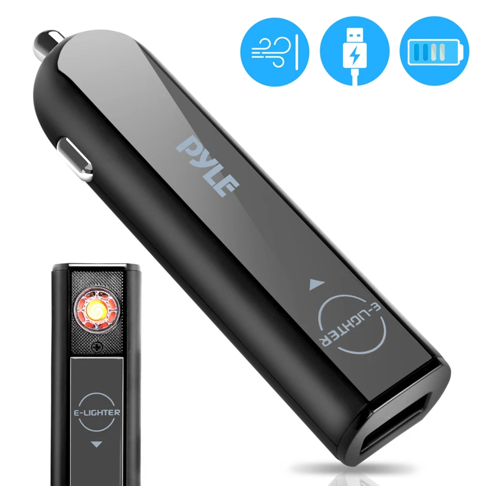 Pyle PEL66 Flameless Electric Coil E-Lighter with USB Device Charge Port