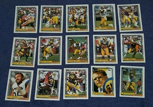 1992 Topps Los Angeles Rams team set Kevin Greene HOF Jackie Slater Jim Everett - Picture 1 of 2