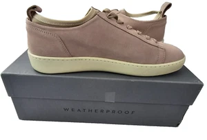 Zapatos Tenis Aquatalia Cuero Gamuza Rosa Rubor Talla 9 Hechos en Italia $395 Nuevos con Etiquetas - Imagen 1 de 16
