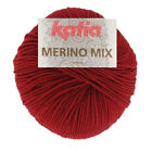50g MERINO MIX KATIA przędza merynosów superwash delikatna wełna merynosów kolor 26 głęboka czerwień