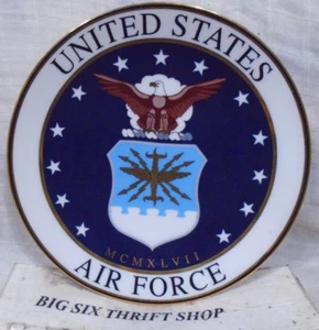United States Air Force Limited Edition Collector Plate Emblem Porter Price - Bild 1 von 2