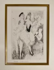 Original Marie Laurencin Etching Print "Lettres Espagnoles" 1926 Signed Framed - Picture 1 of 6