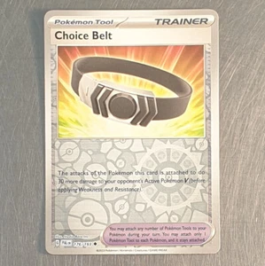 2023 Pokemon Scarlet Violet Paldea Evolved Holo Rare Choice Belt Card 176/193 - Imagen 1 de 2