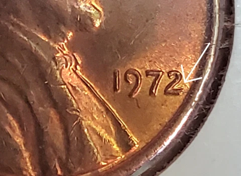 1972 Lincoln Memorial Cent Doubled Die DDO-009 FS-109 AU-Choice Slider Toned RB Cover
